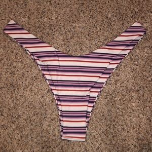 Striped bikini bottoms